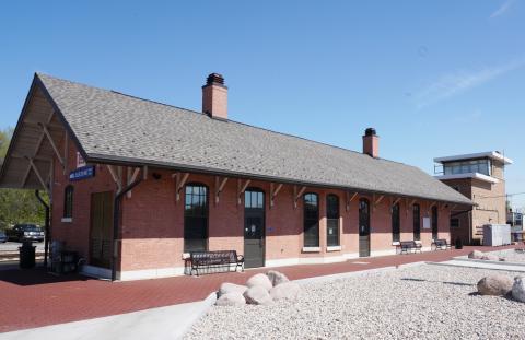 Blue Island Vermont Street red brick depot